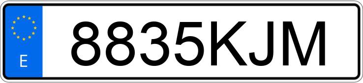 Numer rejestracyjny 8835KJM posiada AUDI SQ5