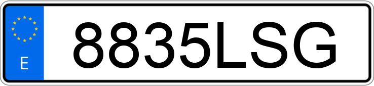 Numer rejestracyjny 8835LSG posiada BMW SERIE 3