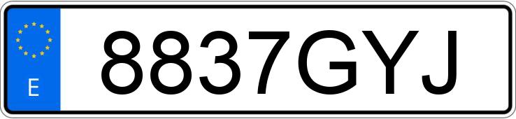 Numer rejestracyjny 8837GYJ posiada SEAT IBIZA Numer rejestracyjny 8837GYJ posiada SEAT IBIZA