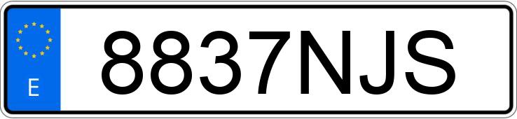 Numer rejestracyjny 8837NJS posiada OPEL CORSA