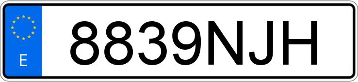 Numer rejestracyjny 8839NJH posiada SEAT ARONA