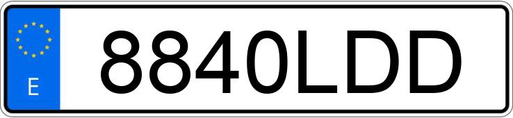 Numer rejestracyjny 8840LDD posiada MERCEDES CLA (117)