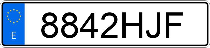 Numer rejestracyjny 8842HJF posiada FIAT FREEMONT