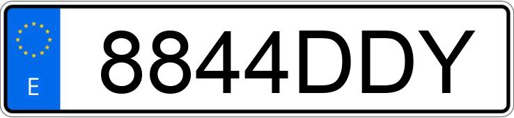 Numer rejestracyjny 8844DDY posiada RENAULT MEGANE