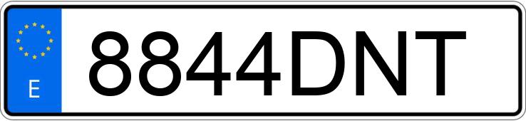 Numer rejestracyjny 8844DNT posiada BMW SERIE 5