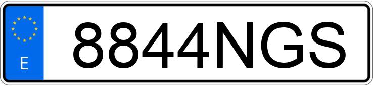 Numer rejestracyjny 8844NGS posiada MAN TGX Numer rejestracyjny 8844NGS posiada MAN TGX