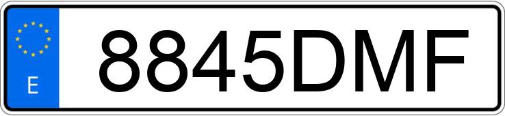 Numer rejestracyjny 8845DMF posiada RENAULT MEGANE