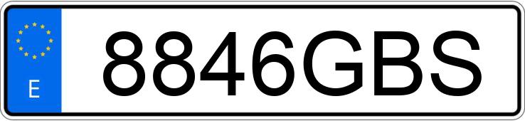 Numer rejestracyjny 8846GBS posiada RENAULT MEGANE