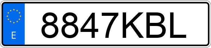 Numer rejestracyjny 8847KBL posiada SEAT IBIZA Numer rejestracyjny 8847KBL posiada SEAT IBIZA