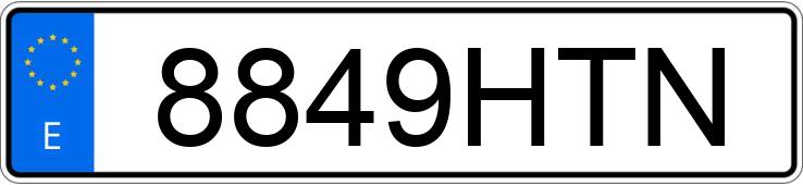 Numer rejestracyjny 8849HTN posiada LEXUS IS 300 H