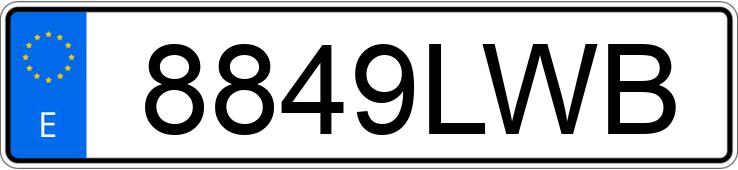 Numer rejestracyjny 8849LWB posiada OPEL COMBO Numer rejestracyjny 8849LWB posiada OPEL COMBO