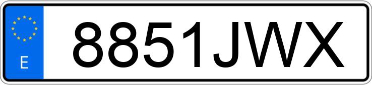 Numer rejestracyjny 8851JWX posiada CITROEN C4 PICASSO 5PZ