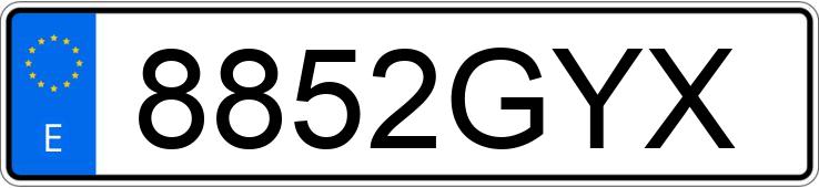 Numer rejestracyjny 8852GYX posiada MERCEDES E (212-207) Numer rejestracyjny 8852GYX posiada MERCEDES E (212-207)