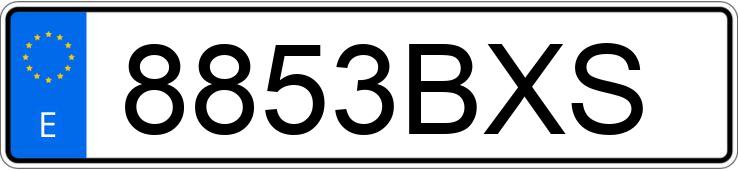 Numer rejestracyjny 8853BXS posiada OPEL ASTRA