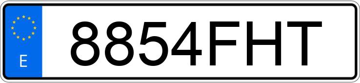 Numer rejestracyjny 8854FHT posiada RENAULT CLIO