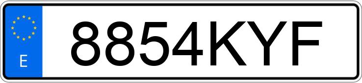Numer rejestracyjny 8854KYF posiada VOLVO S60