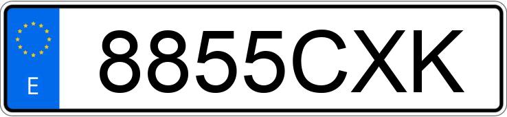 Numer rejestracyjny 8855CXK posiada TOYOTA COROLLA Numer rejestracyjny 8855CXK posiada TOYOTA COROLLA