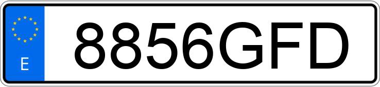 Numer rejestracyjny 8856GFD posiada VOLKSWAGEN GOLF