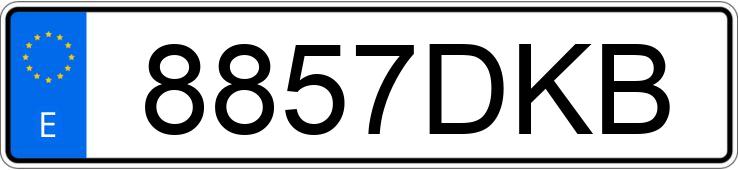 Numer rejestracyjny 8857DKB posiada SEAT CORDOBA