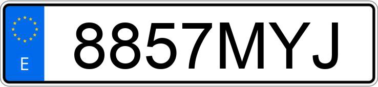 Numer rejestracyjny 8857MYJ posiada FORD TOURNEO COURIER