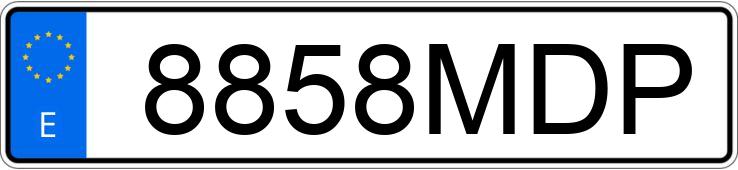 Numer rejestracyjny 8858MDP posiada MAZDA MAZDA3