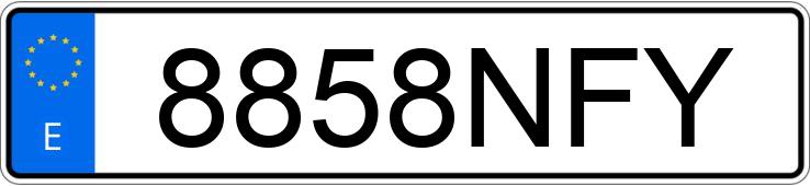 Numer rejestracyjny 8858NFY posiada BMW X2