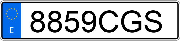 Numer rejestracyjny 8859CGS posiada BMW SERIE 3