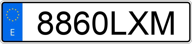 Numer rejestracyjny 8860LXM posiada RENAULT CLIO
