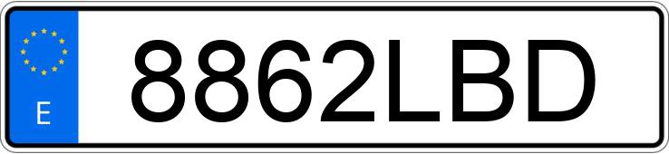 Numer rejestracyjny 8862LBD posiada BMW SERIE 3