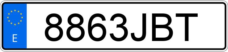 Numer rejestracyjny 8863JBT posiada MERCEDES GLA (156)