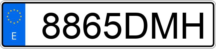 Numer rejestracyjny 8865DMH posiada OPEL ZAFIRA