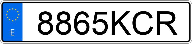 Numer rejestracyjny 8865KCR posiada FORD CUSTOM Numer rejestracyjny 8865KCR posiada FORD CUSTOM