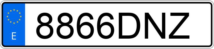 Numer rejestracyjny 8866DNZ posiada AUDI A4
