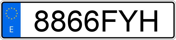 Numer rejestracyjny 8866FYH posiada CITROEN C3