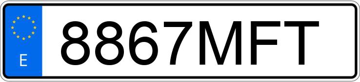 Numer rejestracyjny 8867MFT posiada APRILIA RS