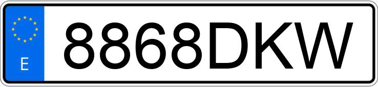 Numer rejestracyjny 8868DKW posiada SEAT IBIZA Numer rejestracyjny 8868DKW posiada SEAT IBIZA