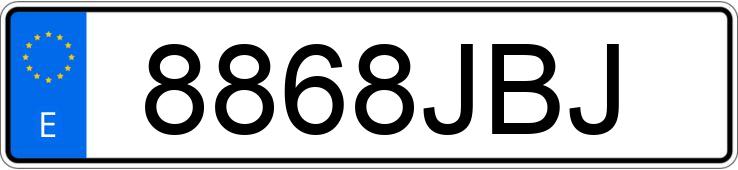 Numer rejestracyjny 8868JBJ posiada FORD FOCUS