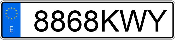 Numer rejestracyjny 8868KWY posiada RENAULT CLIO