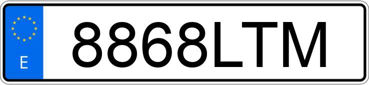 Numer rejestracyjny 8868LTM posiada AUDI Q3 SPORTBACK