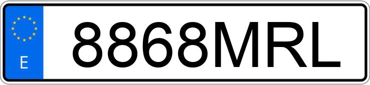 Numer rejestracyjny 8868MRL posiada BMW SERIE 1