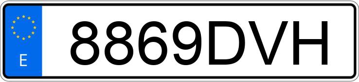 Numer rejestracyjny 8869DVH posiada CITROEN C2