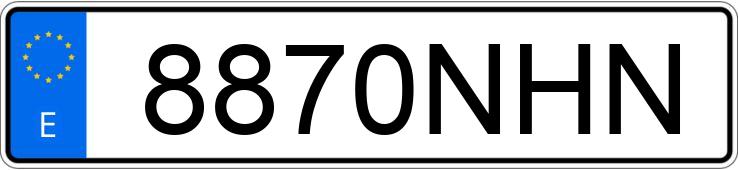 Numer rejestracyjny 8870NHN posiada AUDI Q3 SPORTBACK