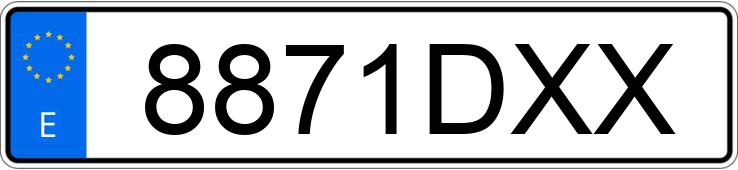 Numer rejestracyjny 8871DXX posiada SEAT TOLEDO Numer rejestracyjny 8871DXX posiada SEAT TOLEDO