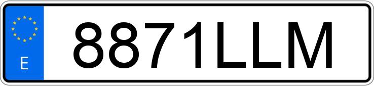 Numer rejestracyjny 8871LLM posiada PEUGEOT 208