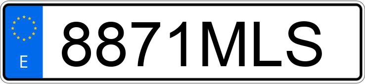 Numer rejestracyjny 8871MLS posiada DS DS7 CROSSBACK