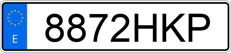 Numer rejestracyjny 8872HKP posiada FIAT QUBO