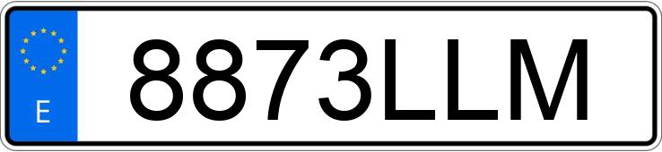 Numer rejestracyjny 8873LLM posiada MAZDA MAZDA3