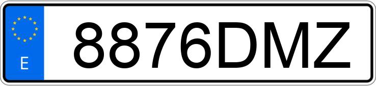 Numer rejestracyjny 8876DMZ posiada FORD FOCUS C-MAX