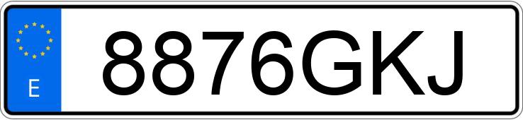 Numer rejestracyjny 8876GKJ posiada VOLKSWAGEN GOLF Numer rejestracyjny 8876GKJ posiada VOLKSWAGEN GOLF