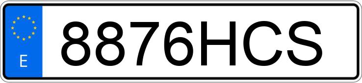 Numer rejestracyjny 8876HCS posiada SEAT ALHAMBRA